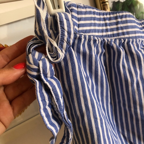 Striped Off-the-Shoulder Eyelet Top or Mini Skirt - Picture 11 of 13